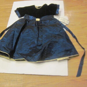 NWT Little Princess Navy Blue Girl's Dress Size 4